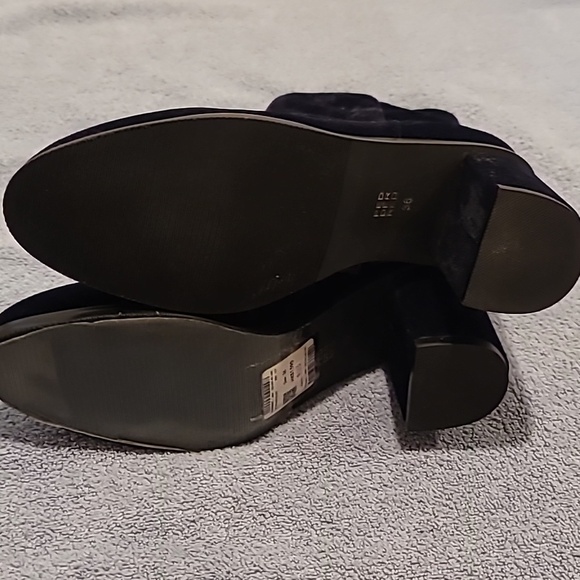 Pedder Red Royal blue velvet zip-up ankle Boots sz5.5 - Picture 8 of 10